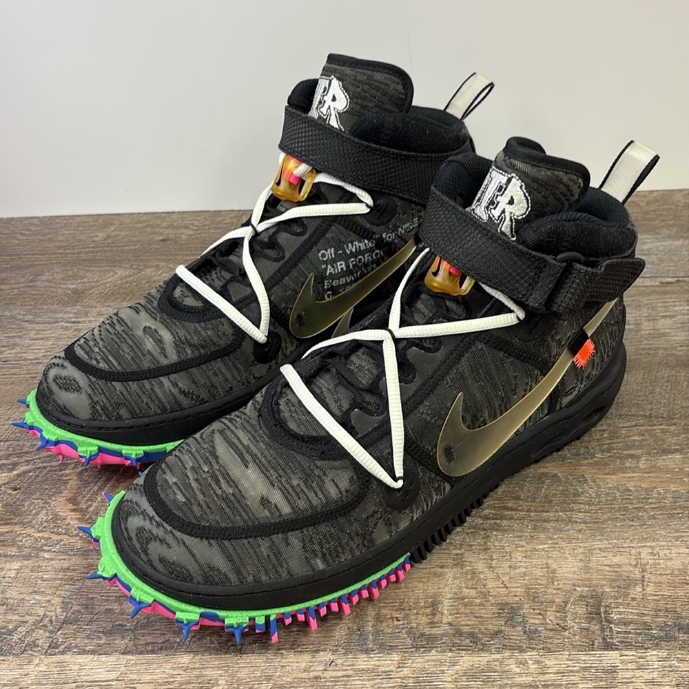 🔥 Nike x Off-White Air Force 1 Mid SP “Black” – Size 13– DO6290-001